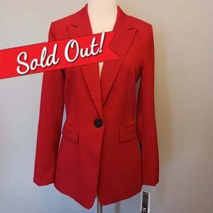 New XOXO Red Blazer Suit Jacket Size Medium